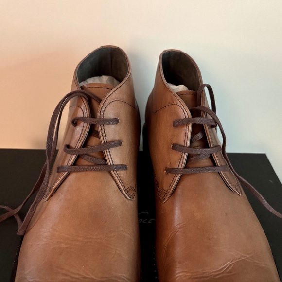EUC KENNETH COLE NY Tan Brown Leather Mens Ankle Boots Shoes US Size 10.5 M main image 5